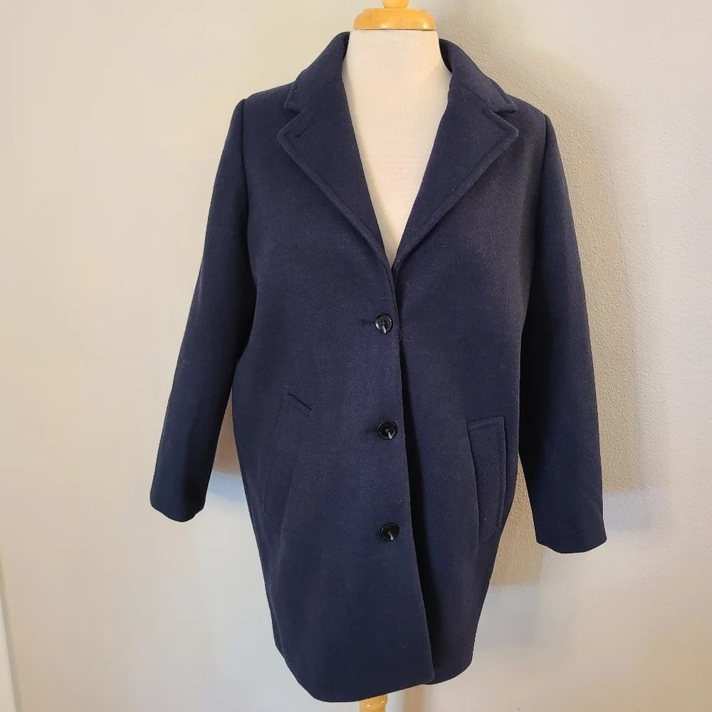 Samsoe Samsoe Elise Dark Sapphire Wool Blend Jacket
